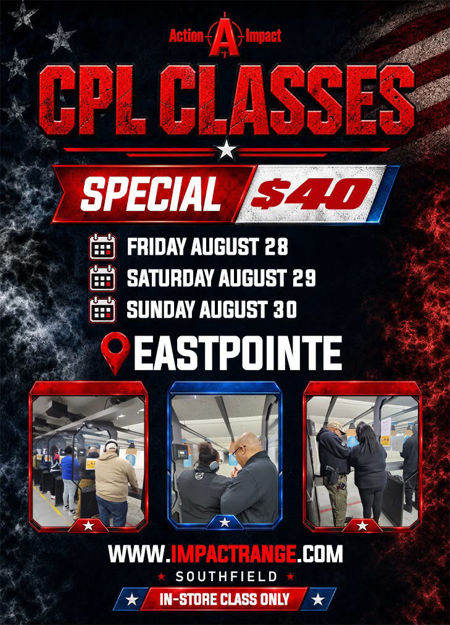 Picture of CCW/CPL Class 08/30/2026 Sunday 10am-6pm Eastpointe